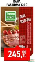 TARIM KREDİ DANA PASTIRMA 120 G fiyat ve kampanya bilgisi
